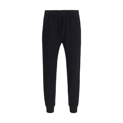 Black Nylon Athletic Pants
