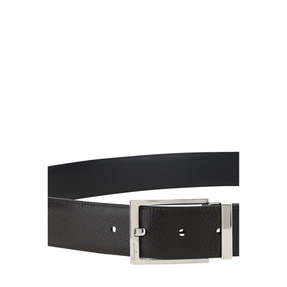 Black Calf Leather Bos Taurus Belt