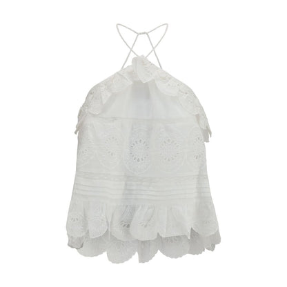 White Polyester Blouse