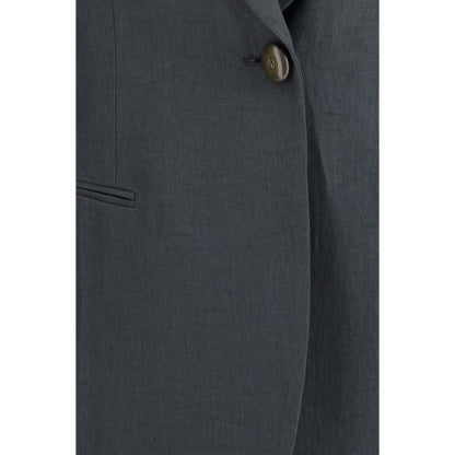 Gray Linen Jacket