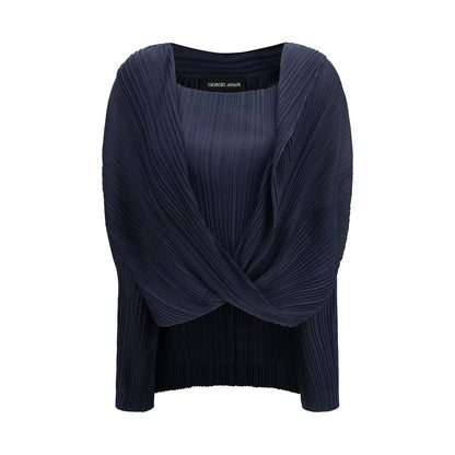 Blue Viscose Blouse