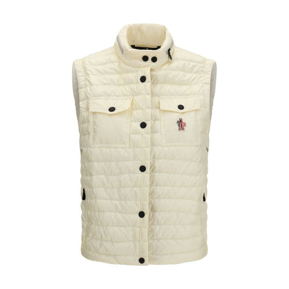 Beige Polyamide Sleeveless Jacket