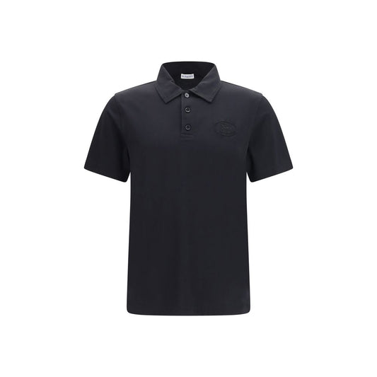 Blue Cotton Polo Shirt