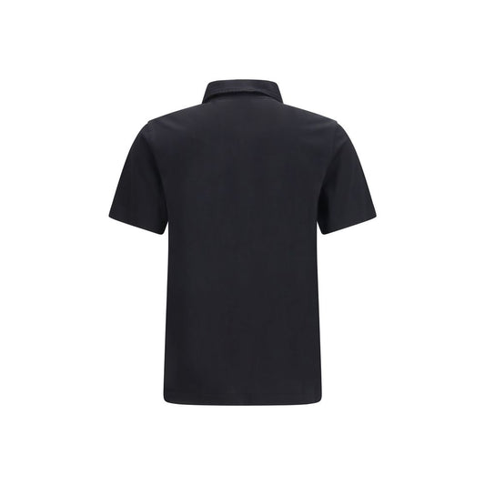 Blue Cotton Polo Shirt