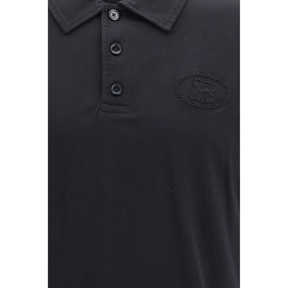 Blue Cotton Polo Shirt