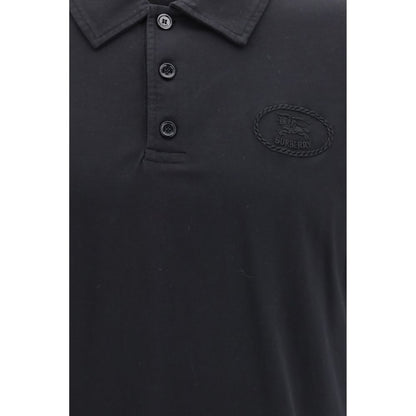 Blue Cotton Polo Shirt