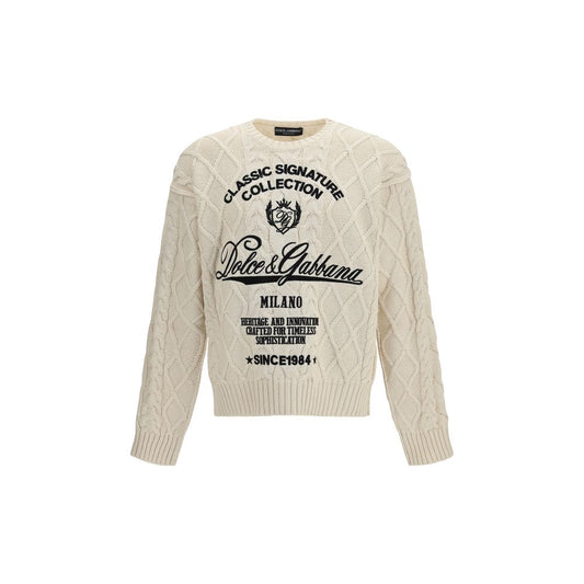 Beige Cotton Sweatshirt