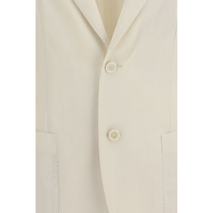 White Cotton Blazer
