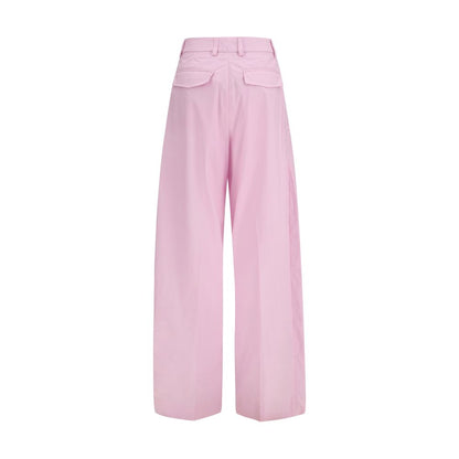 Multicolor Cotton Casual Pants