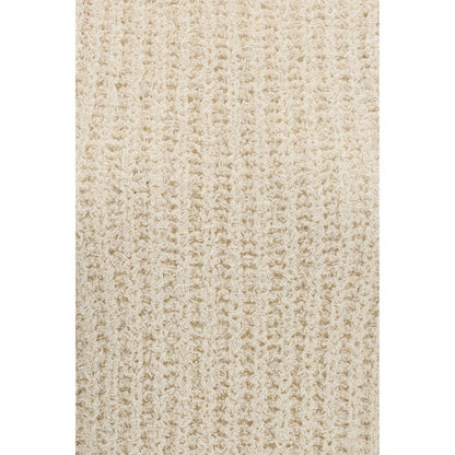 Beige Cotton Sleeveles Sweater