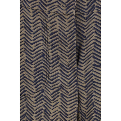 Brown Viscose Casual Pants