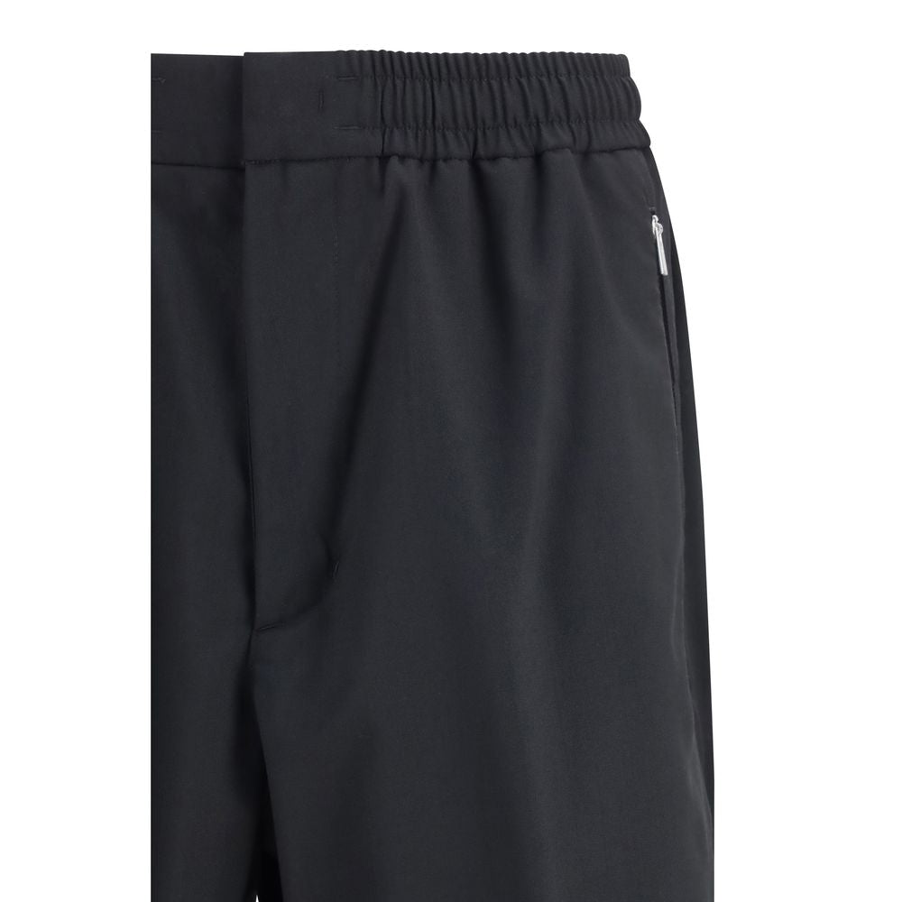 Black Polyester Pants