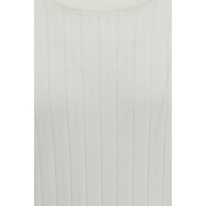 White Cotton Sweatshirt