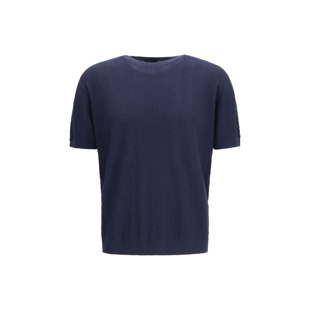 Blue Silk Sweatshirt