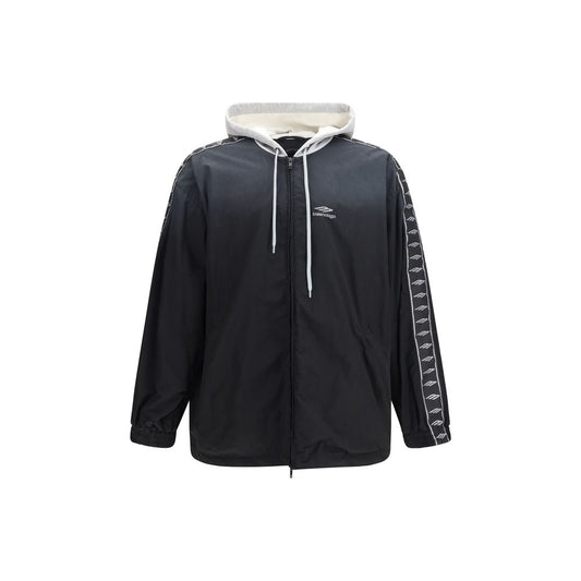 Black Polyester Bomber
