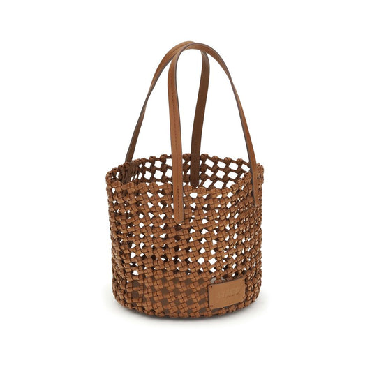 Brown Calf Leather Bos Taurus Backet Bag