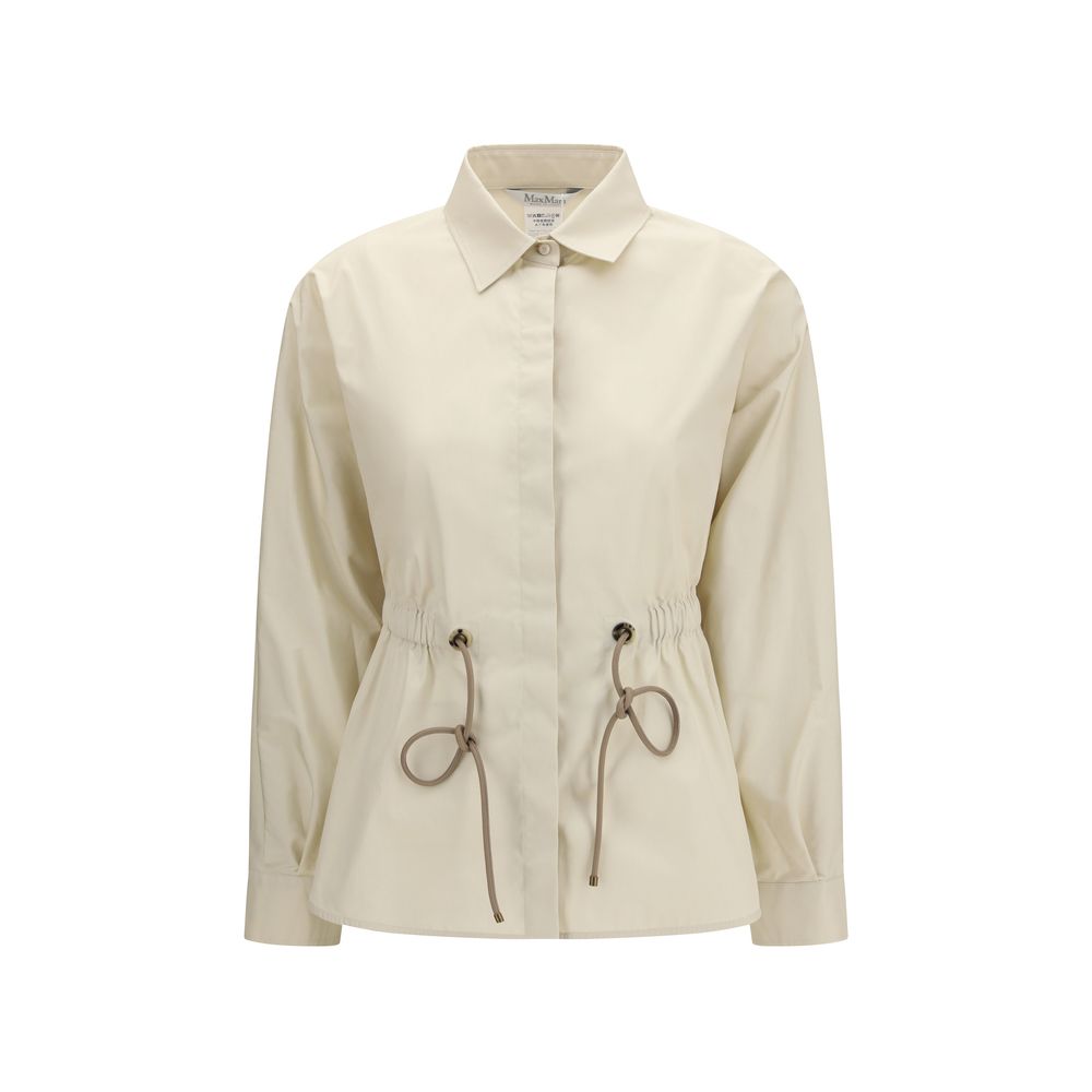 Beige Cotton Shell Jacket