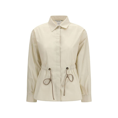 Beige Cotton Shell Jacket
