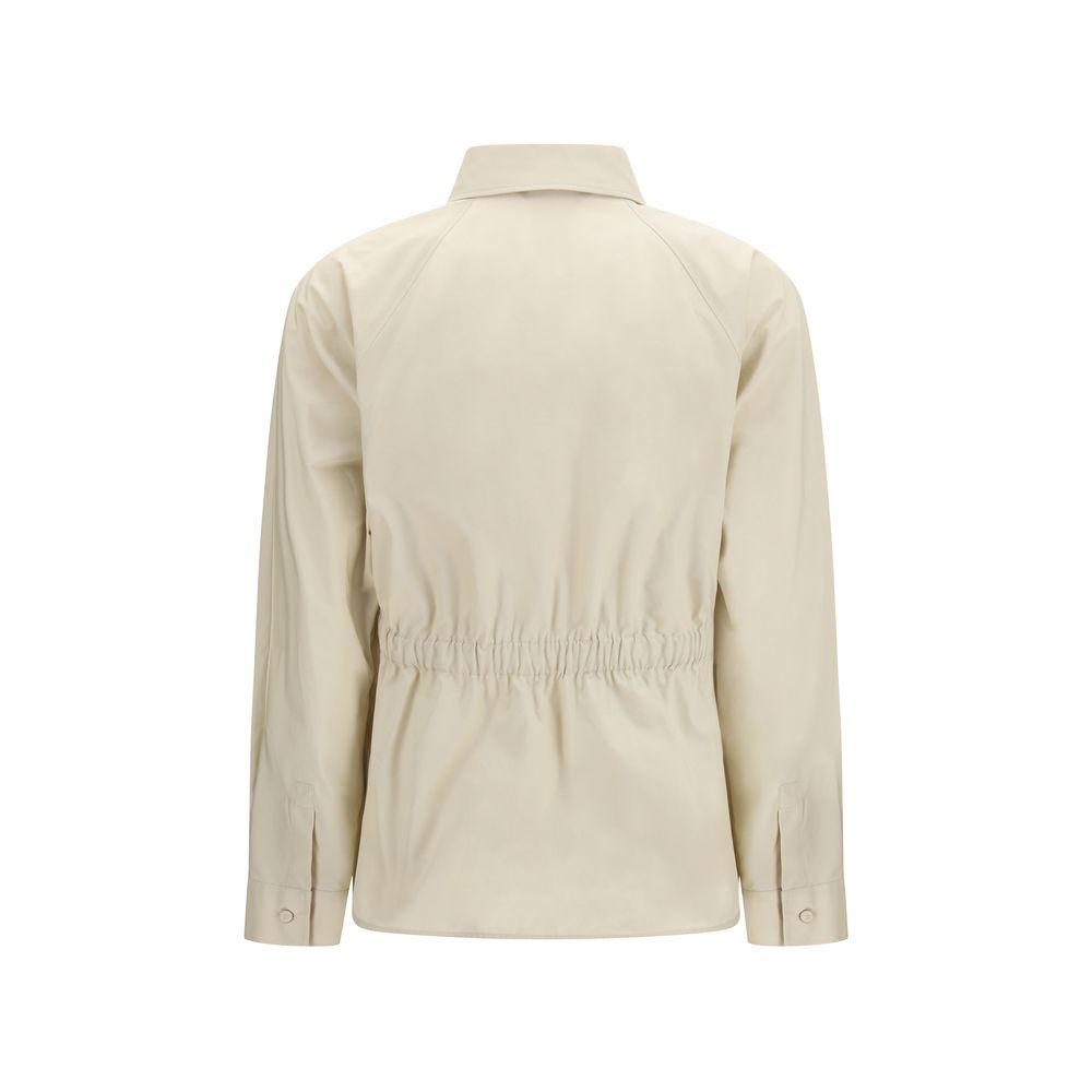 Beige Cotton Shell Jacket