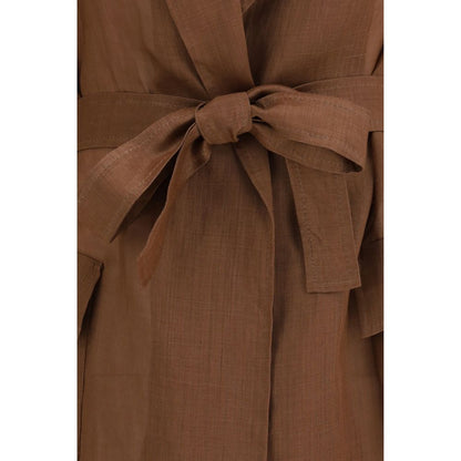 Brown Ramie Coat