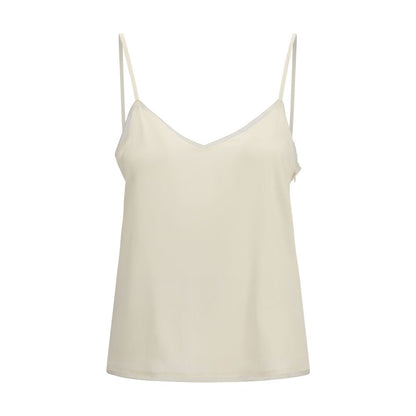 Beige Acetate Blouse