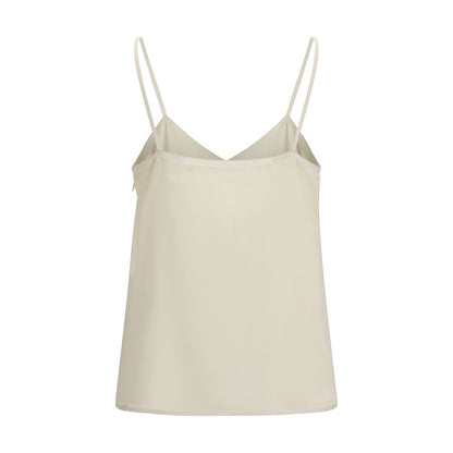 Beige Acetate Blouse