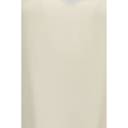 Beige Acetate Blouse
