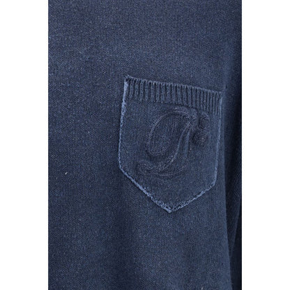 Blue Polyester Sweatshirt