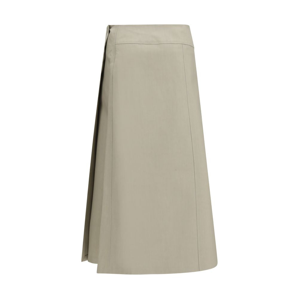 Bicolor Cotton Skirt