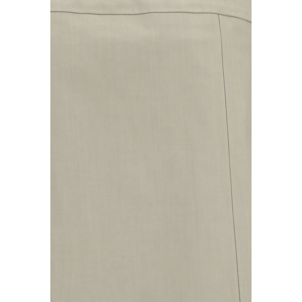 Bicolor Cotton Skirt