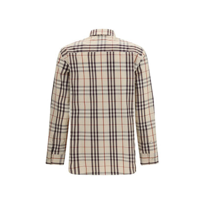 Beige Cotton Pattern Shirt