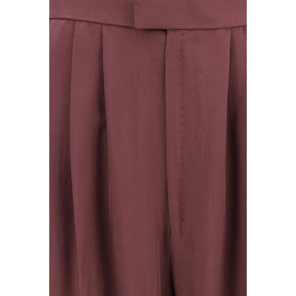 Purple Silk Dress Pants