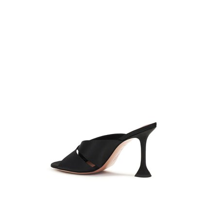 Black Silk Sandals