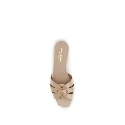Multicolor Calf Leather Bos Taurus Flat Sandals