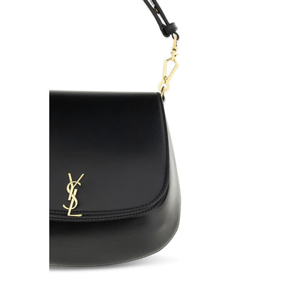 Black Calf Leather Bos Taurus Handbag