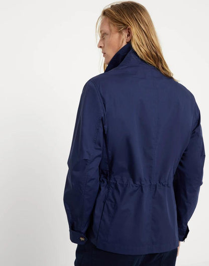 Blue Polyester Shell Jacket