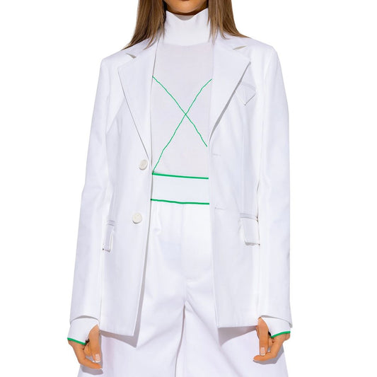 White Cotton Blazer