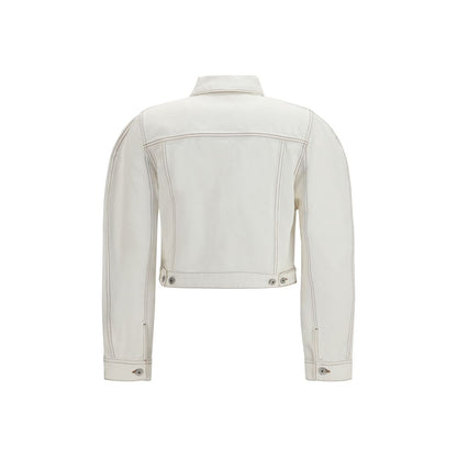 White Cotton Denim Jacket
