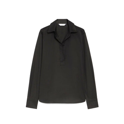 Black Cotton Dress Shirt