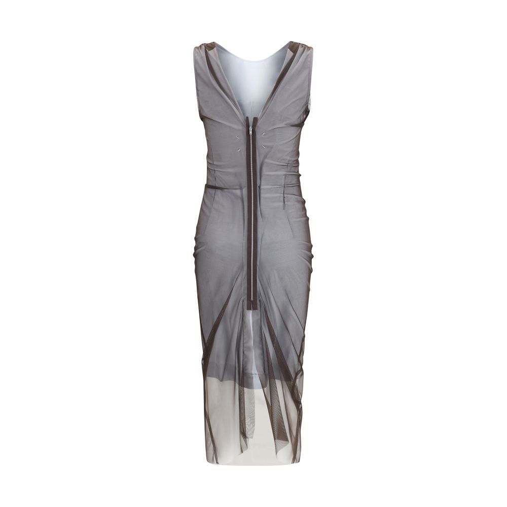 Gray Polyamide Casual Dress