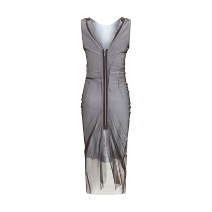 Gray Polyamide Casual Dress