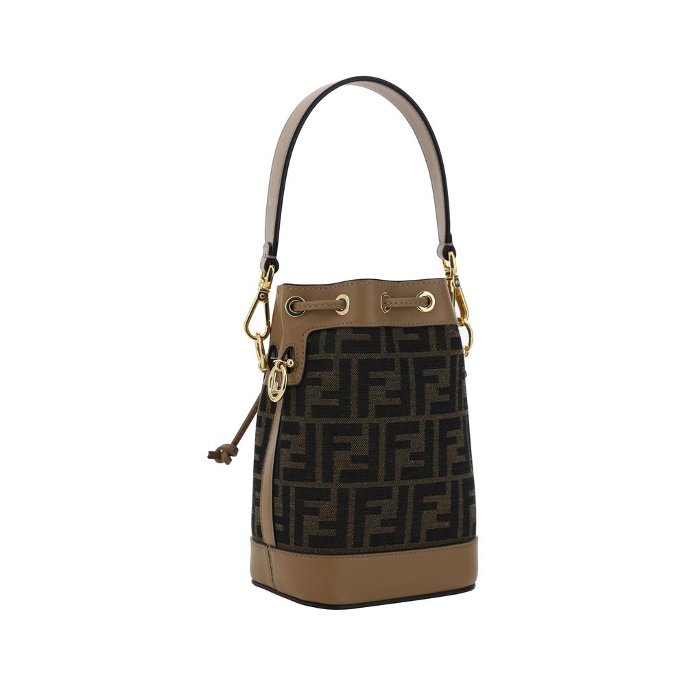 Brown Polyester Backet Bag