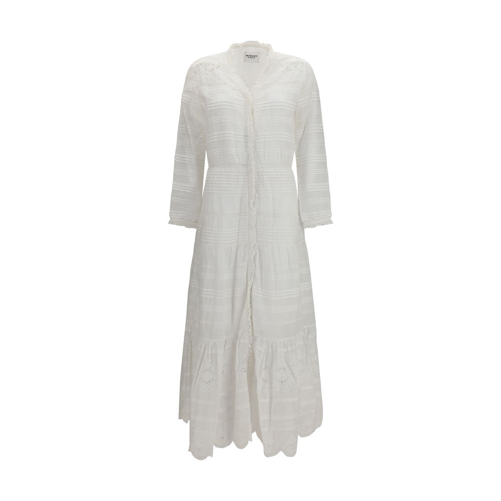 White Cotton Casual Dress