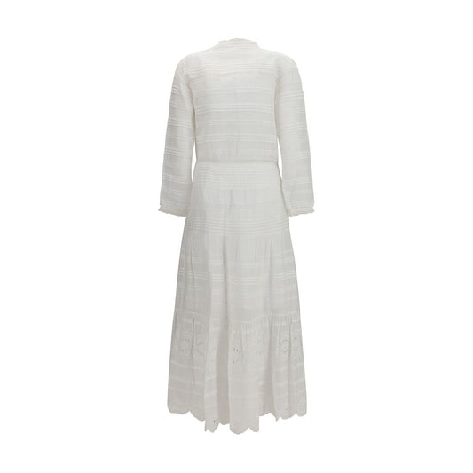 White Cotton Casual Dress