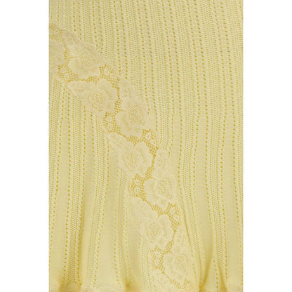 Bicolor Viscose Mini Skirt