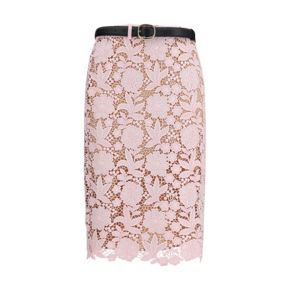 Multicolor Polyester Midi Skirt