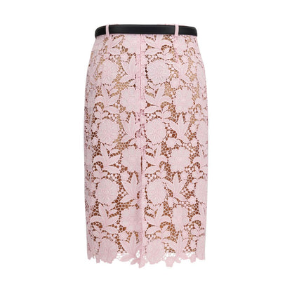 Multicolor Polyester Midi Skirt