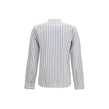 Blue Cotton Pattern Shirt