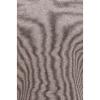 Gray Cotton Polo Shirt