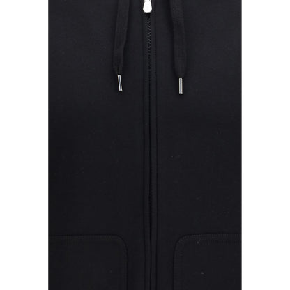 Black Cotton Sweatshirt